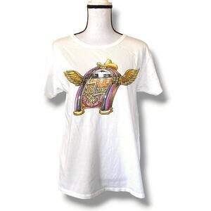 Filth Mart Midland Band T Shirt Sz S Cream Juke Box Graphic Vintage Inspired